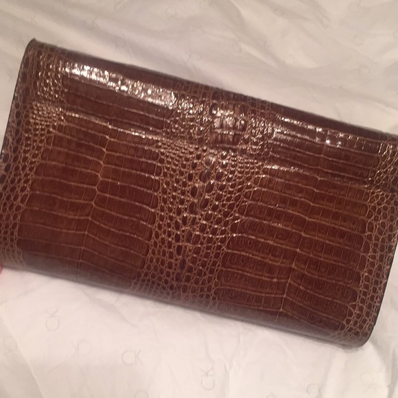 Stunning Vintage authentic crocodile clutch - Picture 4 of 8